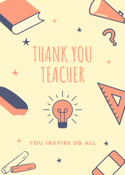 Teacher Appreciation Week thank you ecard