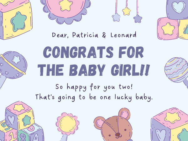 baby girl congratulations 