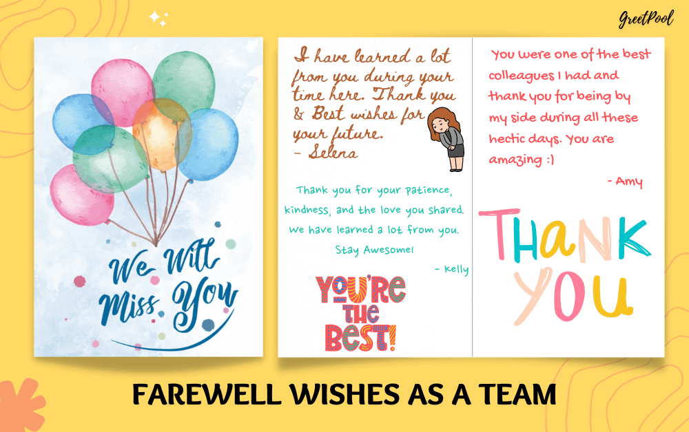 Farewell Card Messages For Coworkers