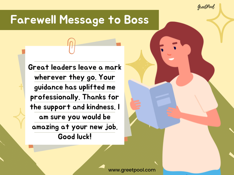 farewell messages to boss who is leaving
