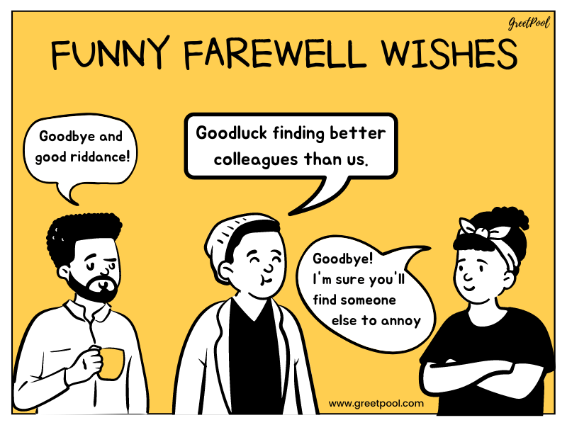 funny farewell messages for coworkers