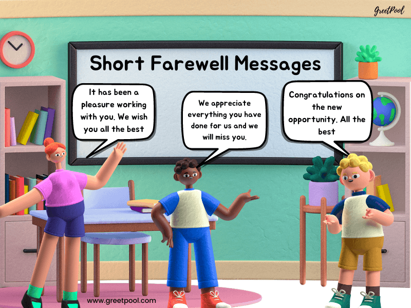 short and simple farewell messages