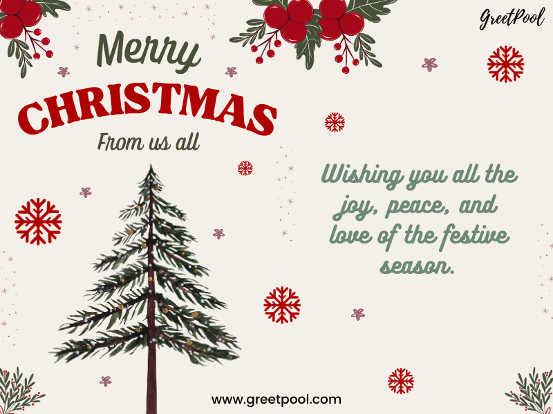 Christmas greetings, wishes and message image