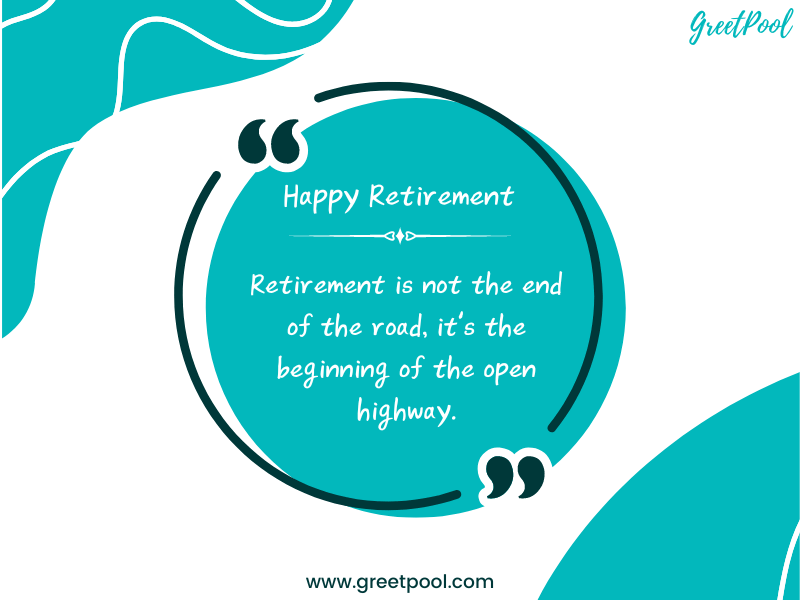 retirement wishes quote image