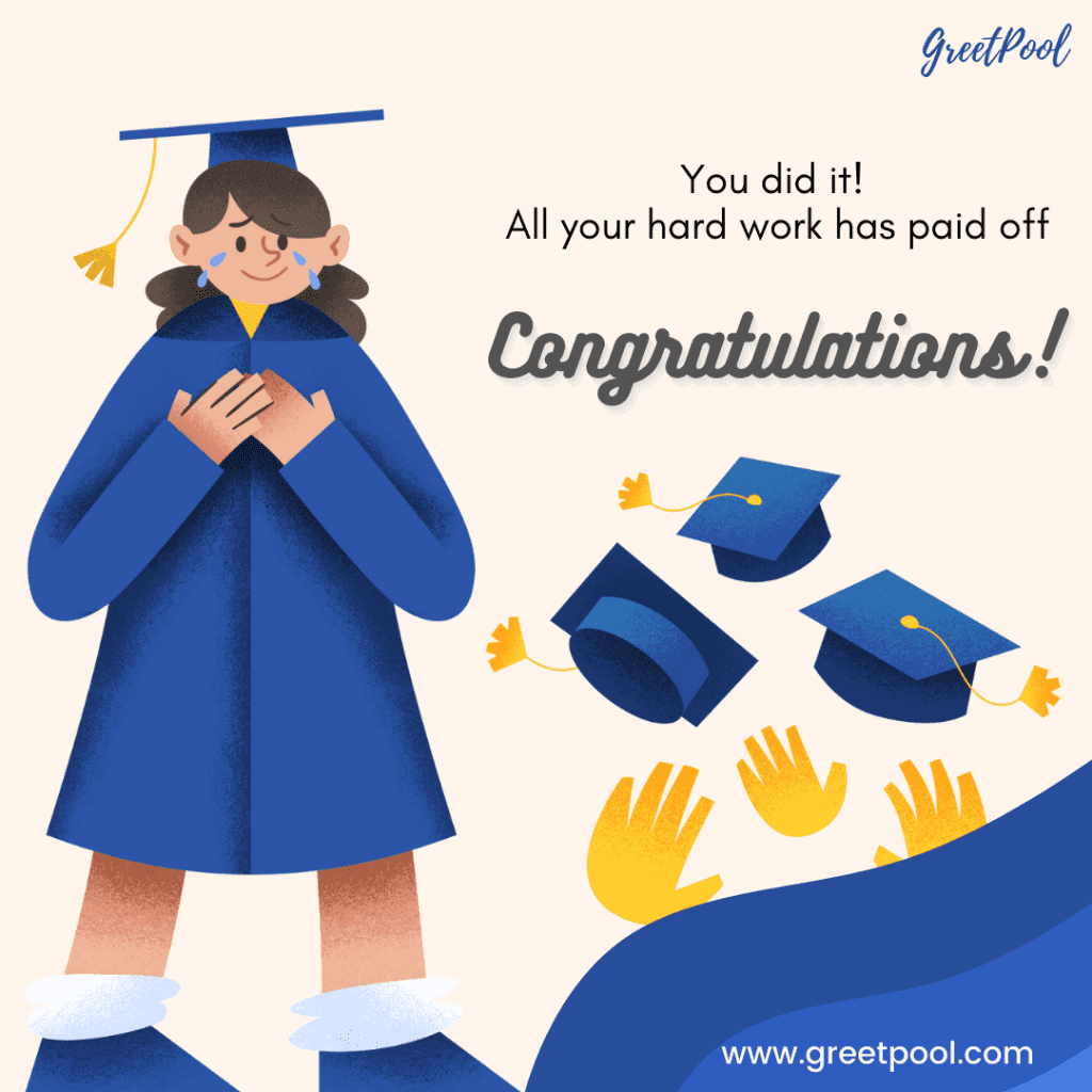 Short and Sweet Graduation message image