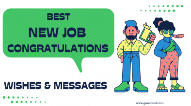congratulations for new job wishes and messages banner