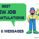 congratulations for new job wishes and messages banner