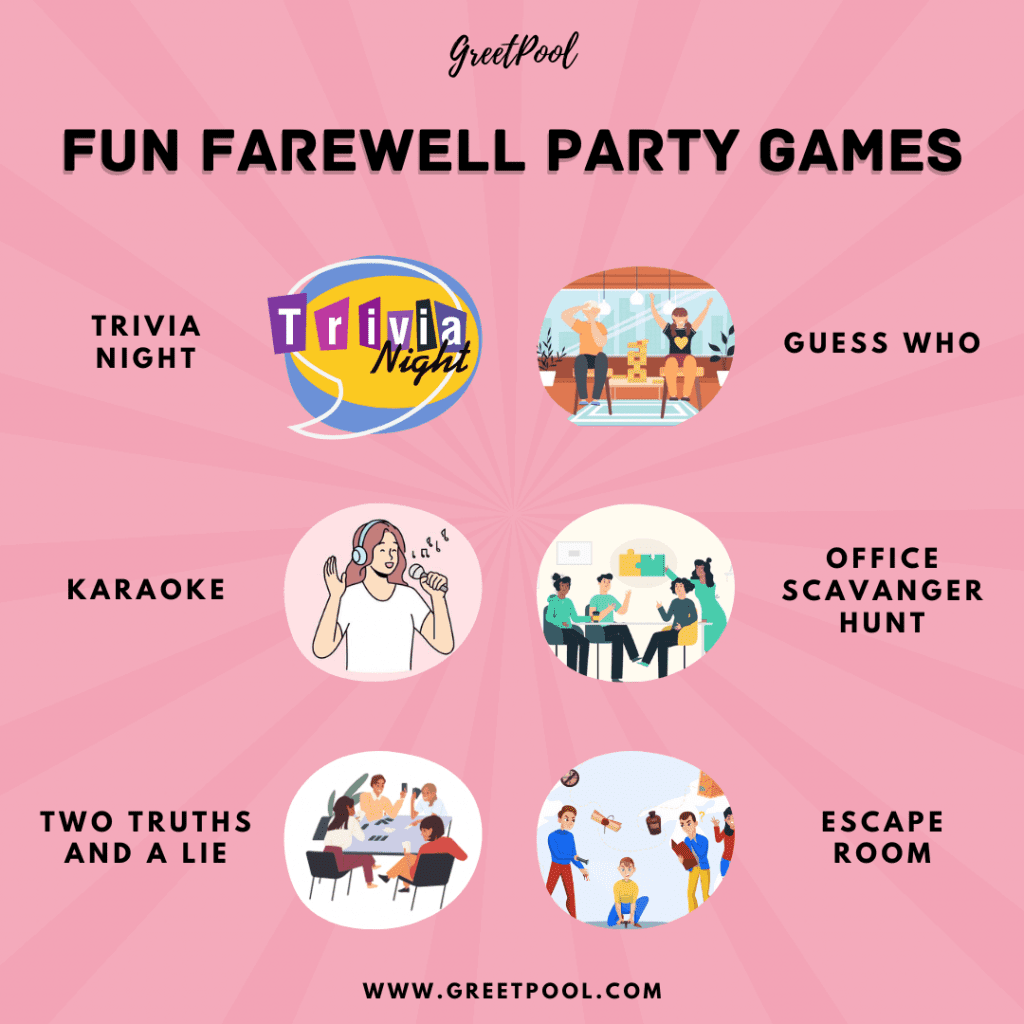 farewell party ideas