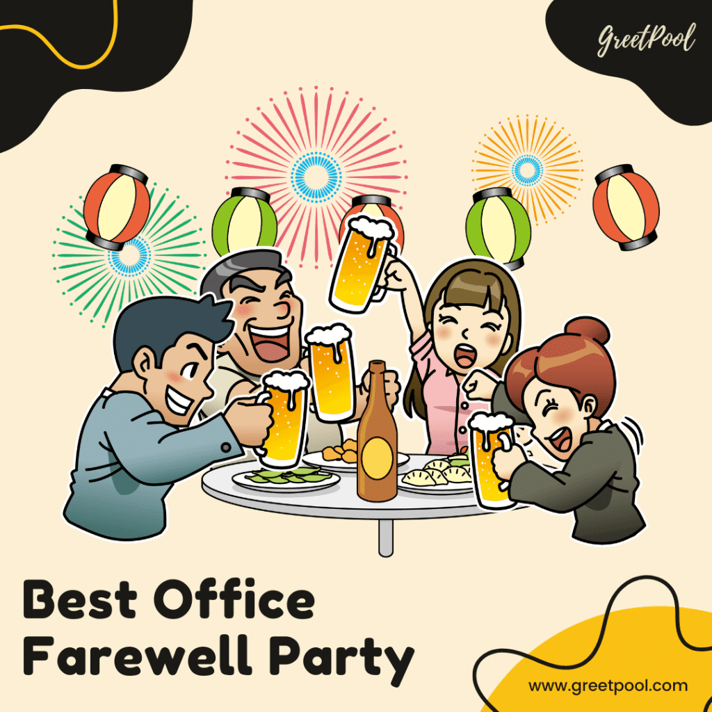 Best Office Farewell Party Ideas. GreetPool group greeting cards.