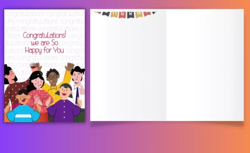 Congratulations card together that multiple people can sign | GreetPool