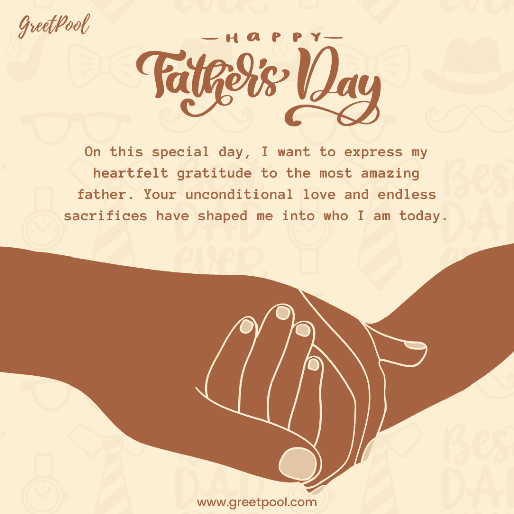 Happy Fathers Day message and wishes  | GreetPool Group Ecards