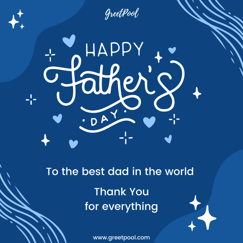 Short and sweet Happy Fathers Day message| Ecard | GreetPool Group Ecards