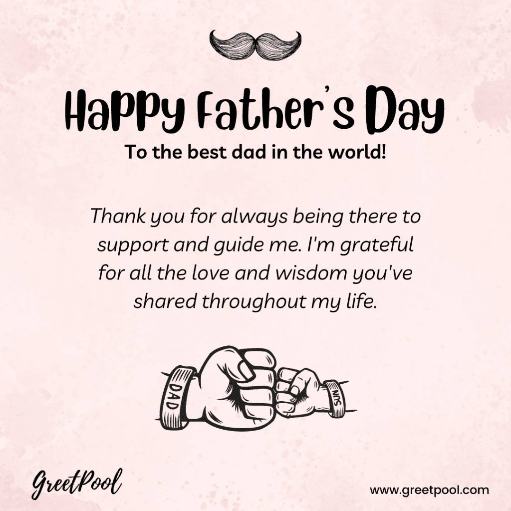 Happy Fathers Day thoughtful messages image | GreetPool Group Ecards
