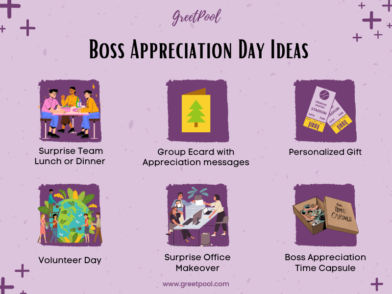 Best Boss Appreciation Day Ideas | Thank you boss ideas | GreetPool