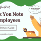 Thank You Note for Employees Blog Cover - Examples and Samples