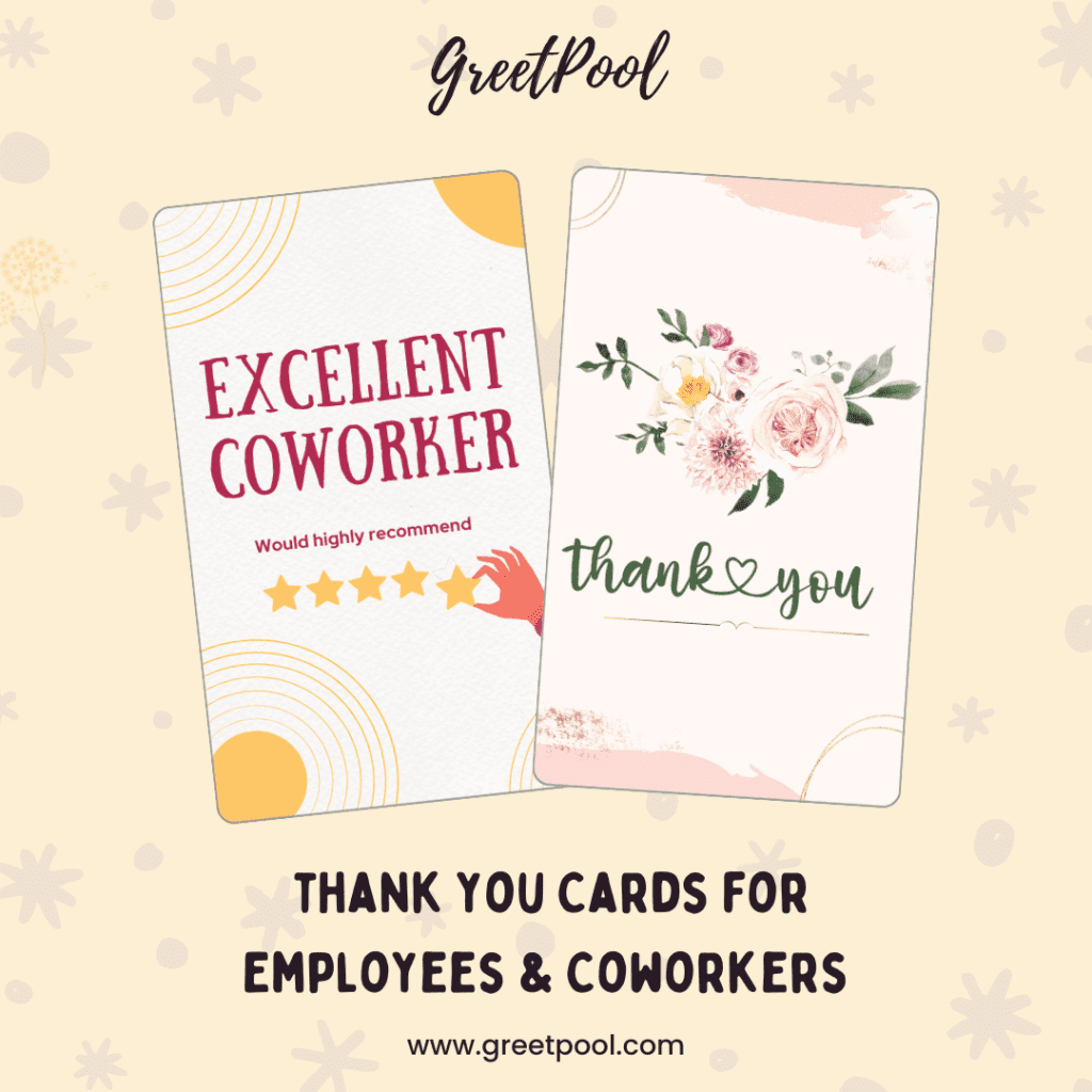 Thank you cards for coworker | GreetPool Group Greeting Cards