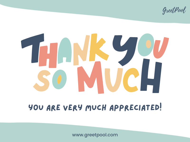 Thank You Message for appreciation and recognition | GreetPool Group Ecards