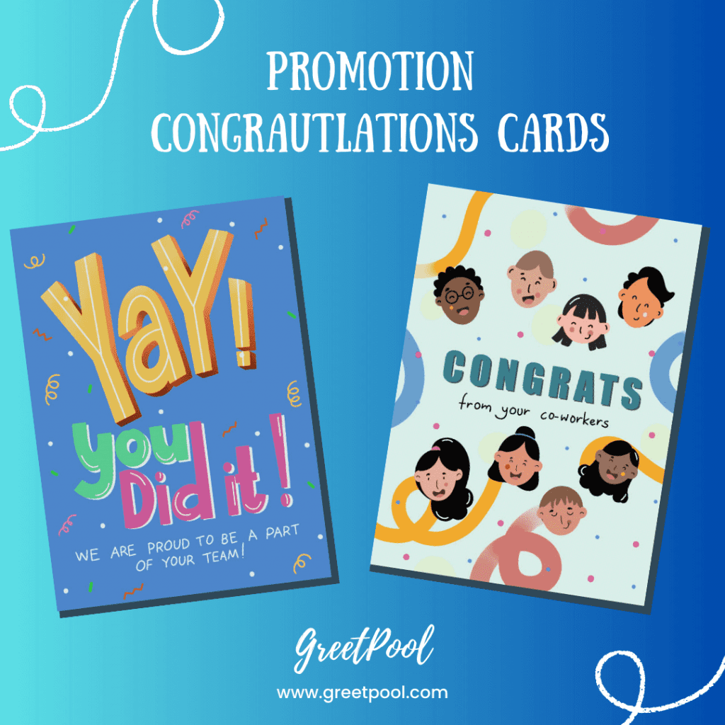 Promotion Congratulations Cards | GreetPool Group Greeting Cards