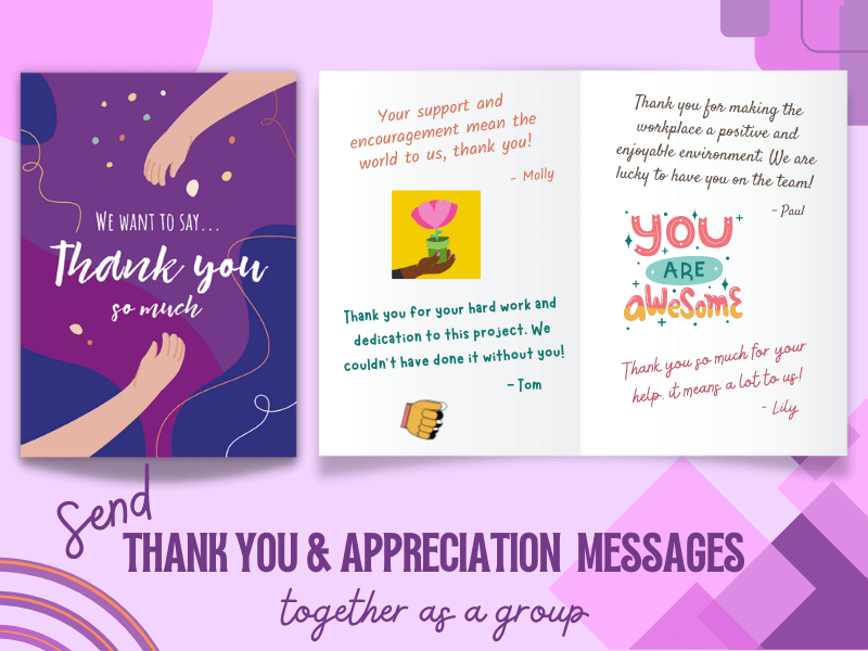 Send Thank You And Appreciation Messages as a group greeting card | GreetPool Group Ecards