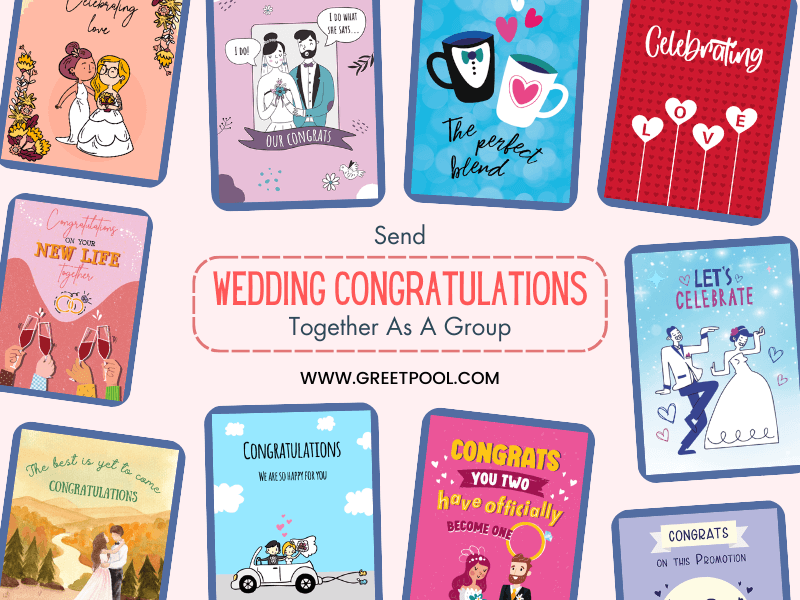 wedding congratulations group ecards | GreetPool